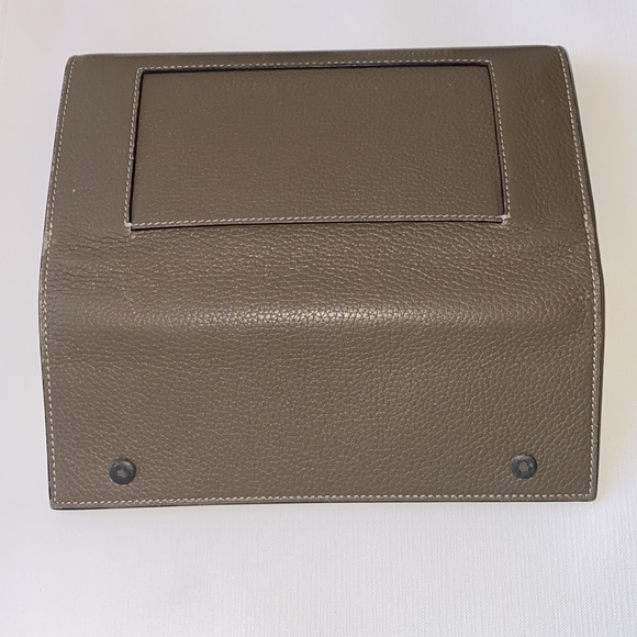 Celine Long Wallet Double Snap Taupe Brown Near Excellent Condition Authentic - Picture 6 of 15